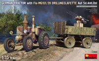 Deutscher Traktor mit Fla-MG 151/20 Drilling auf Sd.Anh. Ost - 1:35