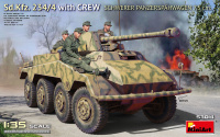 Sd.Kfz. 234/4 Schwerer Panzerspähwagen with 7,5cm gun with Crew - 1/35