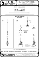 Antenna Comrod VHF3088VM - used on Leopard 2 A7V and other vehicles (2pcs) - STRAIGHT version - 1/16
