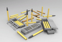 German 7,5cm Pak 40 Ammo Boxes with Shells - 1/16