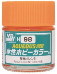 Mr. Hobby Color H98 Fluorescent Orange / Leuchtorange / Neonorange - 10 ml