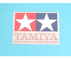 TAMIYA - Logo Sticker - Kristall / Silber - 115 x 88 mm