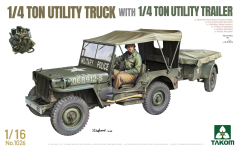 US 1/4-ton Utility Truck + 1/4-ton Utility Trailer - 1/16