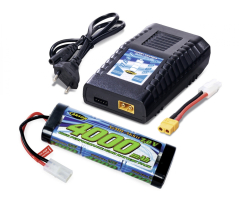Expert Charger NiMH/LiPo 4A Set mit 4000 mAh Akku