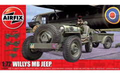Willys MB Jeep with Trailer and 6 Pdr. Gun - 1:72