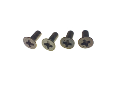 3x8mm Countersunk Screw - 4 pcs. - Black