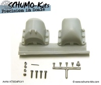 Resin Armored Rear Exhaust Cover for Tamiya King Tiger 1/16 Vers