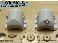 Resin Armored Rear Exhaust Cover for King Tiger 1/16 Version 2