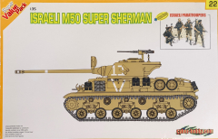 Israeli M50 Super Sherman + Israeli Paratroopers - Rarität - 1:35