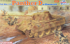 Panther Ausf. D with Zimmerit - Rarität - 1:35