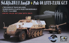 Sd.Kfz. 251/1 Ausf. D + Pak 40 Anti-Tank Gun - Limited - Rarität - 1:35