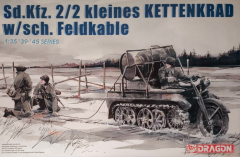 Sd.Kfz. 2/2 kleines Kettenkrad with schweres Feldkabel - Vintage - 1/35