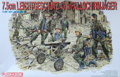 7,5cm Leichtgeschütz 40 - with Fallschirmjäger - Rarität - 1:35