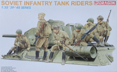 Soviet Infantry Tank Riders - Rarität - 1:35