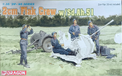 2cm Flak Crew with Sd.Ah. 51 - Rarität - 1:35