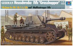 Heuschrecke IVb - 10,5cm leFH18/1 L/28 auf Waffenträger IVb - B-Ware - 1:35