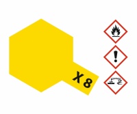 Tamiya X8 Zitronen Gelb / Lemon Yellow - Glänzend - 23ml