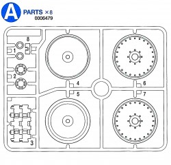 A Teile (A1-A8) für Tamiya Panther Serie (56022 und 56024) 1:16