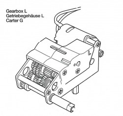 Getriebeeinheit L für Tamiya Panther Serie (56022 und 56024) 1:16