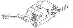Getriebeeinheit R für Tamiya Panther Serie (56022 und 56024) 1:16