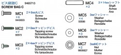 Schraubenbeutel C für Tamiya Panther G (56022) 1:16