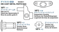 Die-Cast Metal Parts Bag (MF1 x1, MF2 x16, MF3 x2, MF4x 2) - 56022, 56