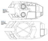 Turm Ober- und Unterteil für Tamiya Leopard 2A6 (56020) 1:16
