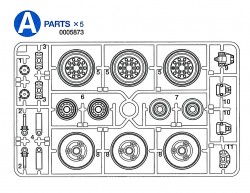 A Parts (A1-A11) for Tamiya M26 Pershing (56016) 1:16