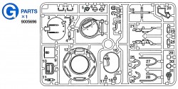 G Teile (G1-G31) für Tamiya M26 Pershing (56016) 1:16