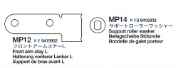 Support Roller Washer Bag (MP12 & MP14) for Tamiya 56016