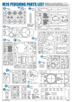 Bauanleitungsbeutel für Tamiya M26 Pershing (56016) 1:16