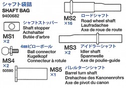 Shaft Bag (MS1 x1, MS2 x16, MS3 x2, MS4 x2, MS5 x1) 56024