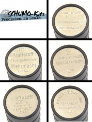 Markings and Closures for 200L Wehrmacht Fuel Drums