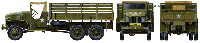 US Army 2 1/2 Ton 6×6 Cargo Truck - 1:48