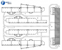 F Teile (F1-F5) für Tamiya Leopard 2A6 (56020) 1:16