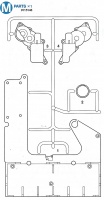 M Teile (M1-M4) für Tamiya Leopard 2A6 (56020) 1:16
