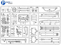 P Parts (P1-P33) for Tamiya Leopard 2A6 (56020) 1:16