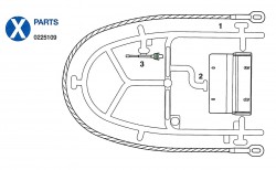 X Teile (X1-X3) für Tamiya Leopard 2A6 (56020) 1:16