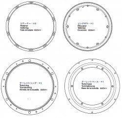 Turret Ring Bag for Tamiya Leopard 2A6 (56020) 1:16