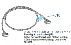 Front Light Board Cable (4P) for Tamiya Leopard 2A6 (56020) 1:16