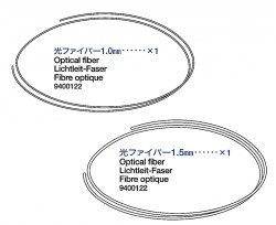 Lichtleitfaser 1,0 und 1,5mm für Tamiya Leopard 2A6 (56020) 1:16