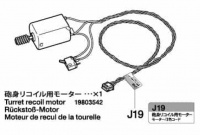 Rückstoß Motor für Tamiya Leopard 2A6 56019 / 56020 und Leopard 2A7V 56046 / 56047 - 1:16