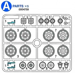 A Parts (A1-A9) for Tamiya Panzer IV Ausf. J (56026) 1:16
