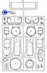 C Parts (C1-C27) for Tamiya Panzer IV Ausf. J (56026) 1:16