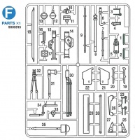 F Parts (F1-F35) for Tamiya Panzer IV Ausf. J (56026) 1:16