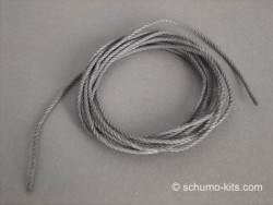 Gedrehtes Seil - Polyamid - 1,5mmØ - Khaki eingefärbt - Länge 2m