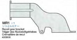 Recoil Gear Bracket (MR1) Tamiya (56026) 1:16