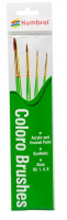 Coloro Brush Pack Sizes 00, 1, 4, 8