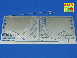 Photo Etched Front Fenders for King Tiger 1:16 (ABER)