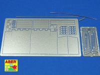 Photo Etched Rear Fenders for King Tiger 1:16 (ABER)